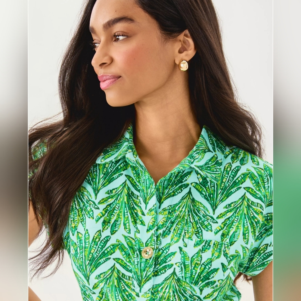 NWT Lilly Pulitzer Green Dress - M - Picture 2 of 5
